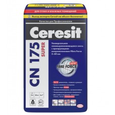Церезит Ceresit CN 175 Plus. Универсальная самовыравнивающаяся смесь (от 3 до 60 мм), 25кг